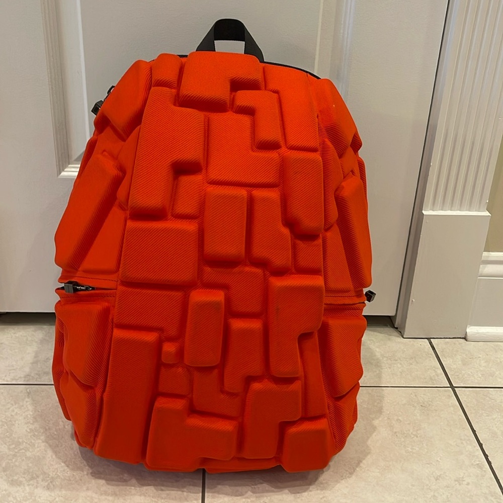 Kids Orange Textured Foam Backpack
